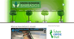 Desktop Screenshot of greenbusinessbarbados.com